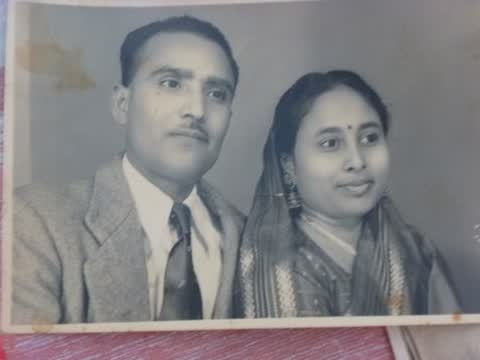 Uma Didi's 3rd brother, Colonel Hirendra Nath Sadhu, and wife